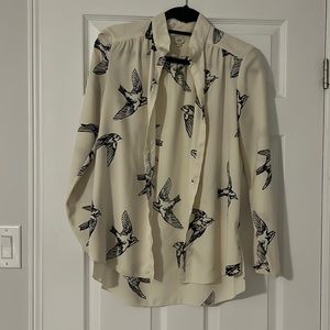 Wilfred Blouse with Sparrows Size Medium